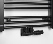 Bruckner Wicher Připojovací Sada Termostatická Pro Středové Připojení 50mm, černá Mat