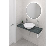 Sapho Avice Deska Pod Umyvadlo 230x36cm, Tl.5cm, Aquamarine