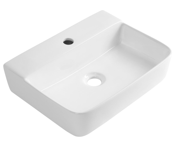Aqualine Cristy Keramické Umyvadlo 45x34cm, Bílá