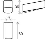 Háček 10° - TD 110.00CR Háček, chrom X07P353