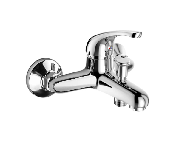 Mereo Vanová Nástěnná Baterie, Lila, 150 Mm, Bez Příslušenství, Chrom