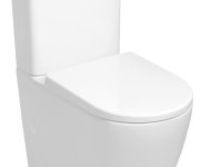 Sapho Turku Wc Kombi, Vortex Rimless, Spodní/zadní Odpad, Bílá
