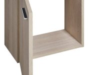 Aqualine Zoja Skříňka S Umyvadlem Z Litého Mramoru 40x22 Cm, Dub Platin
