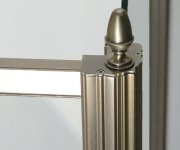 Gelco Antique Sprchové Dveře Otočné, 800mm, Pravé, čiré Sklo, Bronz, Světlý Odstín