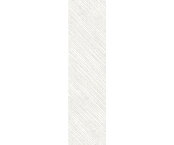 Dlažba jako kámen 41zero42 Superclassica SCG Chevron 20x80 Rett. - bílá