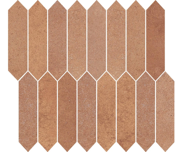 Obklad Gambini Heartland Mosaico Picket Terracotta 29x25 Nat. - cihlová