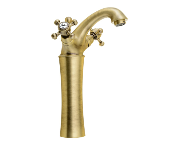 Sapho Antea Stojánková Umyvadlová Baterie Vysoká S Výpustí, Výška 245mm, Bronz