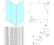 Gelco Trinity Chrome Obdélníkový Sprchový Kout 800x1200mm, Matné Sklo, Levé
