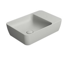 Gsi Modo Keramické Umyvadlo Na Desku 50x35cm, Bez Otvoru, Cenere Mat
