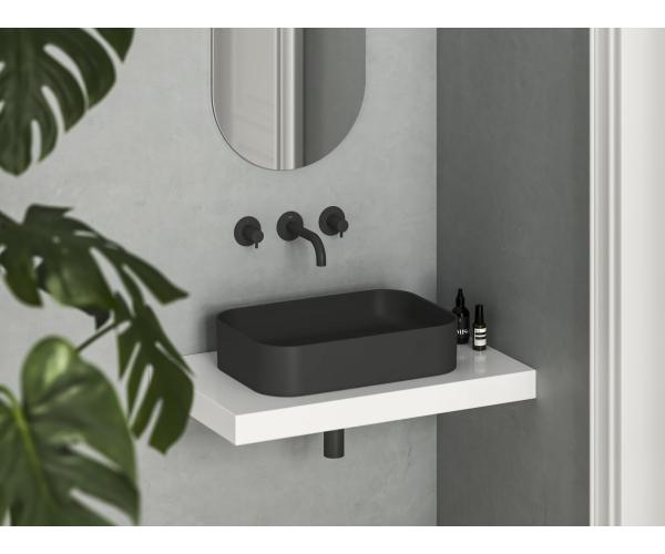 Umyvadlo Ceramic Slim R - Umyvadlo Ceramic Slim R 55, bez otvoru pro baterii, bez přepadu