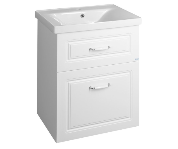Aqualine Favolo Umyvadlová Skříňka 57x72,5x44,6cm, Bílá Mat
