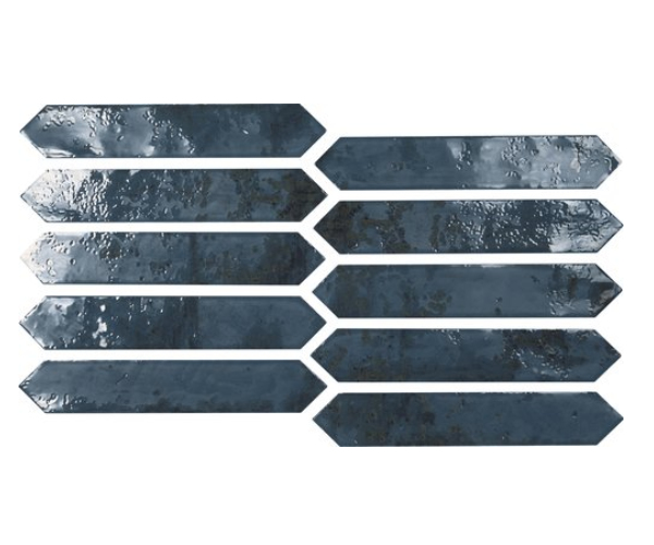 Retro obklad APE Grunge Picket Blue 4,3x24,3 - modrá