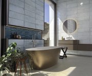 Obklad jako beton Cifre Montblanc White Brillo 20x60 - bílá