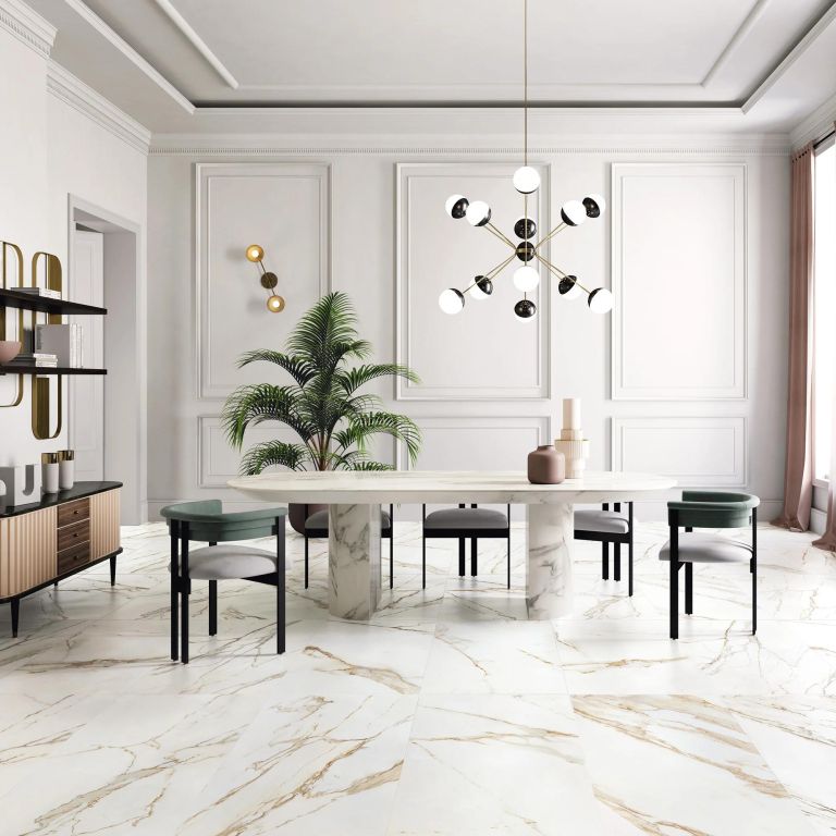 Realizace EdimaxAstor Charme Gold 60x120 - mramor v komerčním prostoru