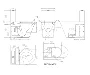 Nofer Wc Kombi Mísa S Nádržkou Včetně Splachovacího Mechanismu A Wc Sedátka 370x680x620 Mm, Nerez Mat