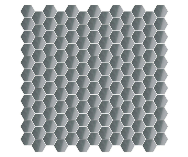 Mozaika Appiani Eden Ghiaia 30x30 Hexagon Luc. - šedá