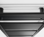 Aqualine Direct Otopné Těleso S Bočním Připojením 450x1320mm, černá Mat