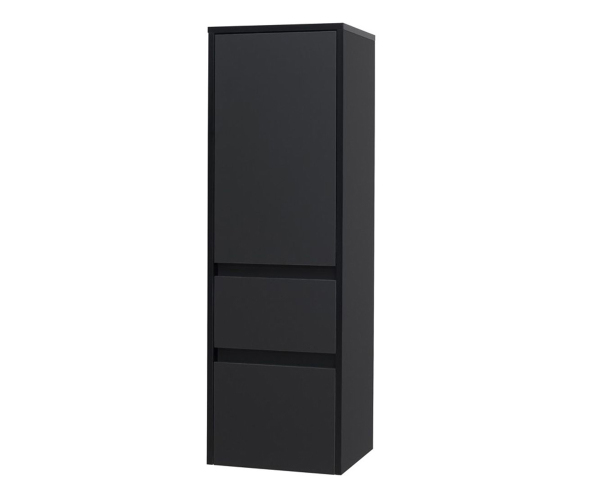 Mereo Opto Koupelnová Skříňka Vysoká 125 Cm, Pravé Otevírání, černá