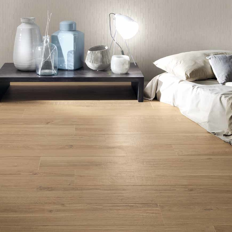 Realizace Dlažba interiérová imitace dřeva Coem Ceramiche Habita Rovere