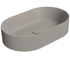 Gsi Kube X Keramické Umyvadlo Na Desku, 60x37cm, Oválné, Tortora Mat
