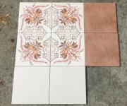 kombinace s dlažbami Deceram PAM Blanco Satin a Deceram PAM Barroco Rosa