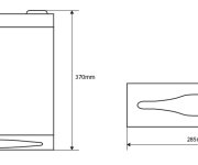 Sapho Zásobník Na Papírové Ručníky 285x370x105mm, Nerez Mat