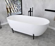 Polysan Reduta Konstrukce Pro Vanu 171x81cm, černá Mat