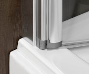 Polysan Rioni Vanová Zástěna S Pneumatickým Zdvihem, š. 710mm, Stříbrná, čiré Sklo