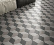 Dlažba jako kámen Codicer Traffic Hex 3D Grey 22x25 Hexagonal - šedá
