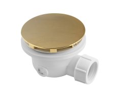 Polysan Vaničkový Sifon, Průměr 90mm, Dn40, Krytka Zlato Mat
