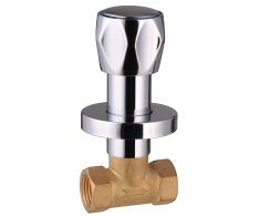 Aqualine Podomítkový Uzavírací Ventil 1/2", Chrom