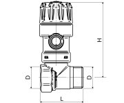 T-3160.80 Dn20, Pojistný Ventil 3/4", 8bar, SLOVARM 05891SL-34