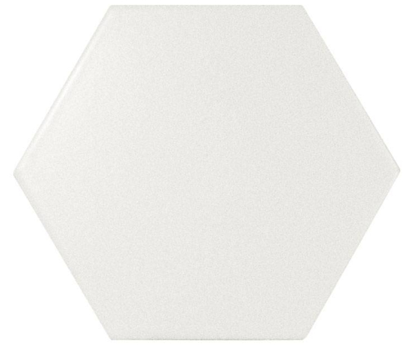 Obklad Equipe Scale Hexagon White Matt 12,4x10,7 - bílá