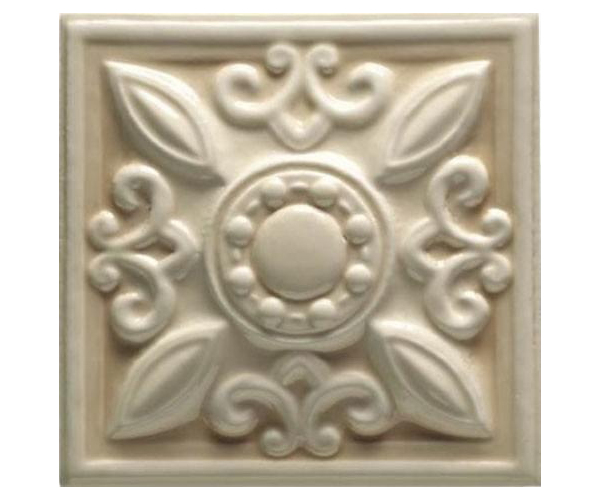 Retro dekor Grazia Essenze Neoclassico Gelsomino 13x13 Luc. - béžová