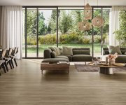 2cm dlažba jako dřevo Deceram Outdoor Island Brown 30x120 - hnědá (skladem)