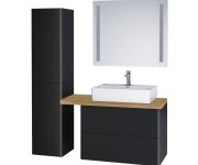 Mereo Siena, Koupelnová Skříňka 80 Cm, černá Mat