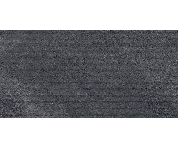 Dekor jako kámen Sant Agostino Bergstone Rigato Black 60x120 Nat. Rett. - antracitová