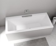 Polysan Cascata Obdélníková Vana 185x85x45cm, Kaskáda Nerez