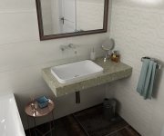 Sapho Tailor Rockstone Deska 150x50 Cm, Provedení Límce L