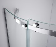 Polysan Thron Round čtvrtkruhová Sprchová Zástěna 900x900mm, čiré Sklo, Levá
