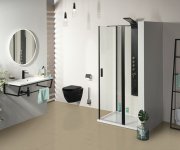 Polysan Zoom Black Obdélníkový Sprchový Kout 1400x900mm L/p Varianta