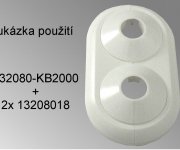 Rámeček Dvojité Krytky - Bílý 132080-KB2000