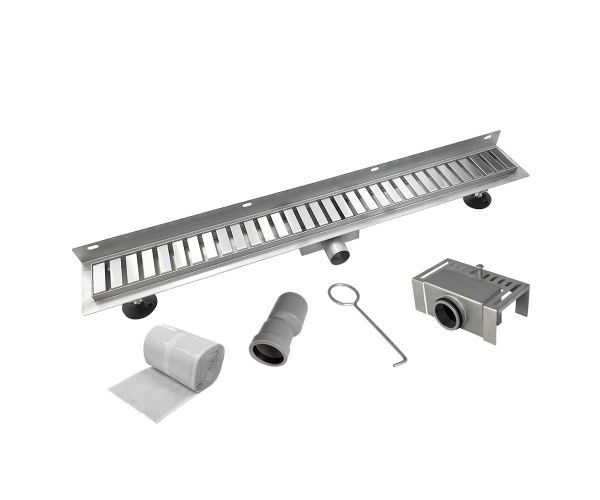 Mereo Odtokový Sprchový žlab Ke Stěně 80 Cm, Vč. Roštu Strip