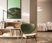 Dlažba jako dřevo Sant Agostino Ricordi Glam 02 90x90 Rett. - hnědá