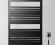 Aqualine Tondi-e Elektrické Otopné Těleso Rovné 600x970 Mm, 400 W, černá Mat
