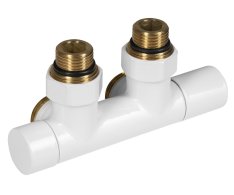 Aqualine R-start Připojovací Sada Ventilů Pro Středové Připojení, Bílá