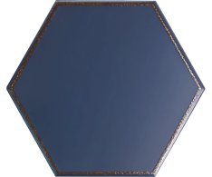 Deceram PAM Hex Decor Astro Blue 20x24