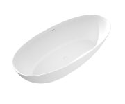 Polysan Noya Volně Stojící Vana, Solid Surface, 170x76x56cm, Bílá Mat