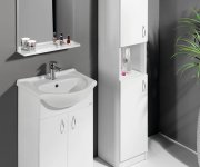 Aqualine Simplex Economy 50 Umyvadlová Skříňka Včetně Umyvadla 47x83,5x29cm