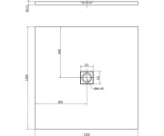 Polysan Flexia Vanička Z Litého Mramoru S Možností úpravy Rozměru, 120x120cm